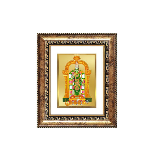 Diviniti 24K Gold Plated Meenakshi Amman Divine Table Top Frame for Home Mandir & Office Decor | Luxury Spiritual Gift