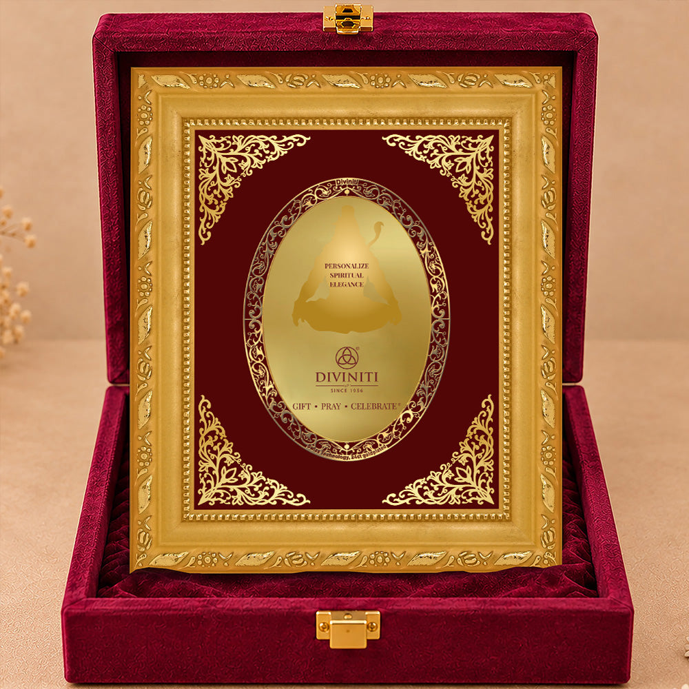 24K Gold-Plated Personalized Frame | Premium Gift Box | 16x13.5 CM