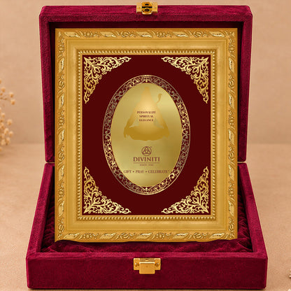 24K Gold-Plated Personalized Frame | Premium Gift Box | 16x13.5 CM
