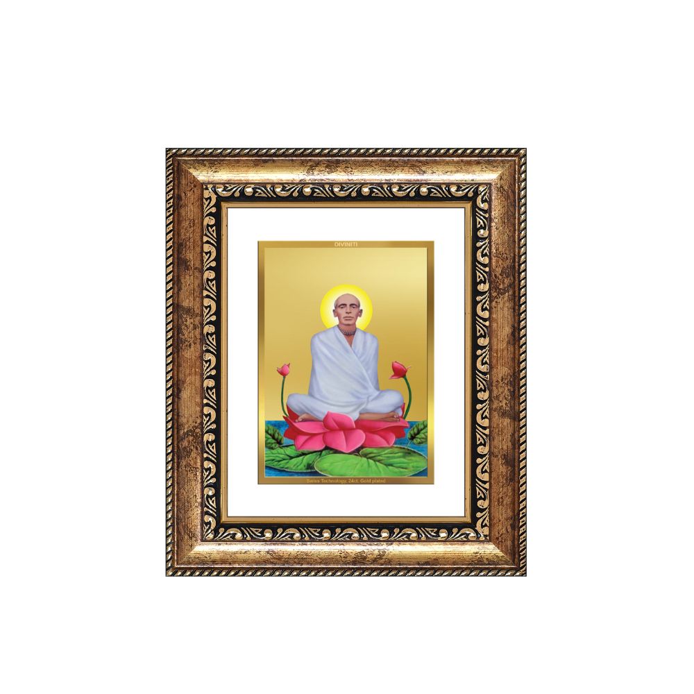 Diviniti 24K Gold Plated Ram Thakur Divine Table Top Frame for Home Mandir & Office Decor | Luxury Spiritual Gift