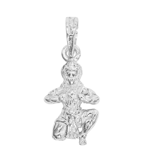 DIVINITI 925 Pure Silver Hanuman Ram Pendant For Men, Women & Kids Divine God Pendant For Birthday, Anniversary, Special Occasion Gift (2x1.5 CM 4 g)