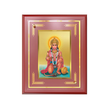 Diviniti 24K Gold Plated Ashirwad Hanuman Blessing Tabletop Photo Frame | Protection, Strength & Divine Grace