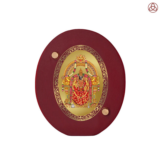 Goddess Padmavathi Car Dashboard & Tabletop Photo Frame in 24K gold plated royal foil
