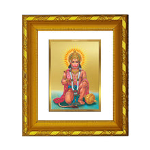 Load image into Gallery viewer, DIVINITI 24K Gold Plated God Hanuman Photo Frame For Home Decor Showpiece, Puja, Festival (15.0 X 13.0 CM)