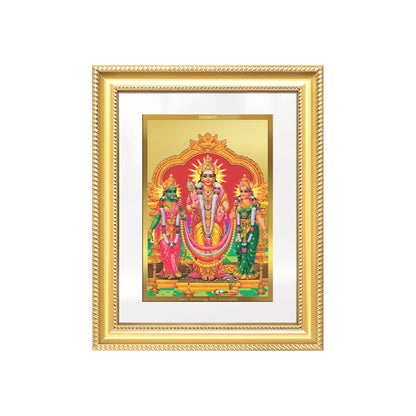 Diviniti 24K Gold Plated Murugan Velli (Classic) Divine Wall Frame for Home Mandir & Office Decor | Luxury Spiritual Gift
