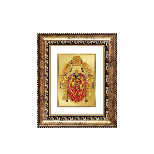Diviniti 24K Gold Plated Padmavati Divine Table Top Frame for Home Mandir & Office Decor | Luxury Spiritual Gift