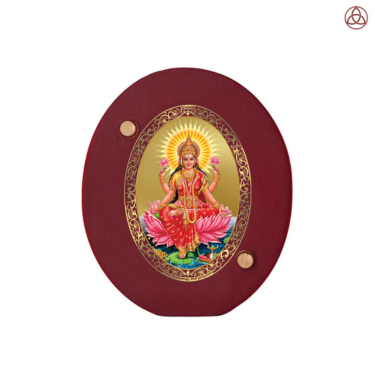 Lakshmi Car Dashboard & Tabletop Photo Frame in 24K gold plated royal foil