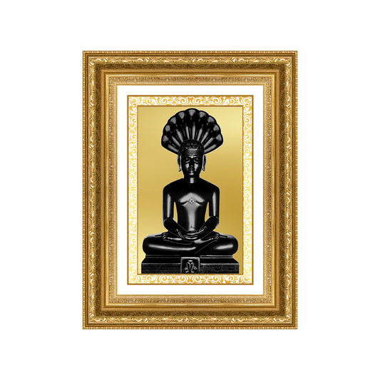 Diviniti 24K Gold Plated Parshvanath (Classic) Divine Wall Frame for Home Mandir & Office Decor | Luxury Spiritual Gift