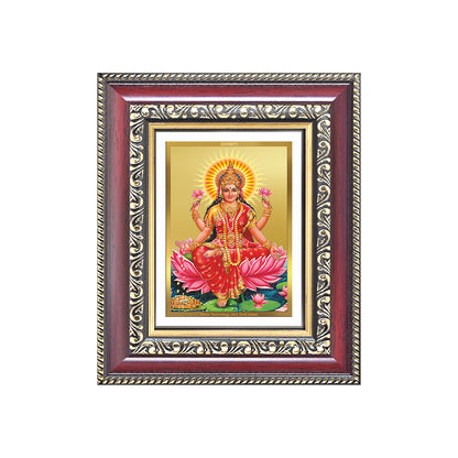 Diviniti 24K Gold Plated Lakshmi (Classic) Divine Table Top Frame for Home Mandir & Office Decor | Luxury Spiritual Gift