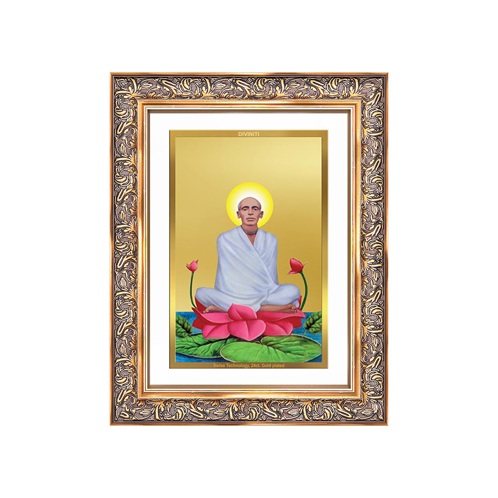 Diviniti 24K Gold Plated Ram Thakur (Classic) Divine Wall Frame for Home Mandir & Office Decor | Luxury Spiritual Gift