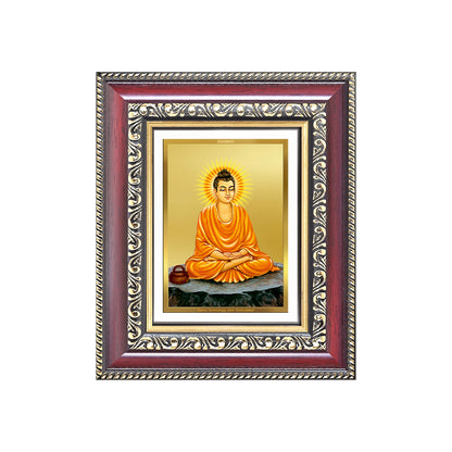 Diviniti 24K Gold Plated Buddha (Classic) Divine Table Top Frame for Home Mandir & Office Decor | Luxury Spiritual Gift