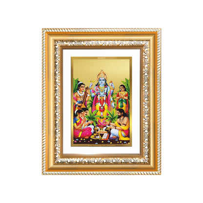 Diviniti 24K Gold Plated Satyanarayan (Classic) Divine Wall and Table Top Frame for Home Mandir & Office Decor | Luxury Spiritual Gift