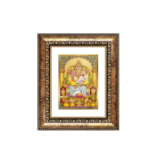 Diviniti 24K Gold Plated Kuber Divine Table Top Frame for Home Mandir & Office Decor | Luxury Spiritual Gift