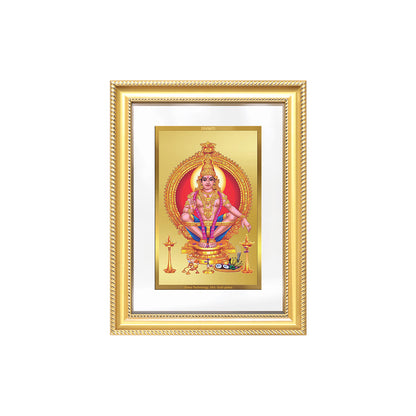 Diviniti 24K Gold Plated Ayyappan Divine Wall Frame for Home Mandir & Office Decor | Luxury Spiritual Gift