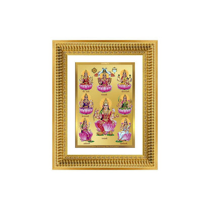 Diviniti 24K Gold Plated Ashtalakshmi Divine Wall Frame for Home Mandir & Office Decor | Luxury Spiritual Gift