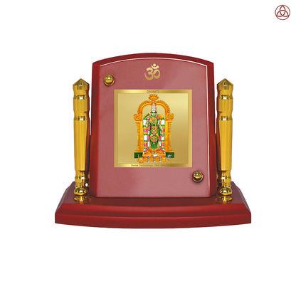 Goddess Meenakshi Tabletop Frame | Divine Warrior Goddess of Madurai in 24K Gold Plated Foil