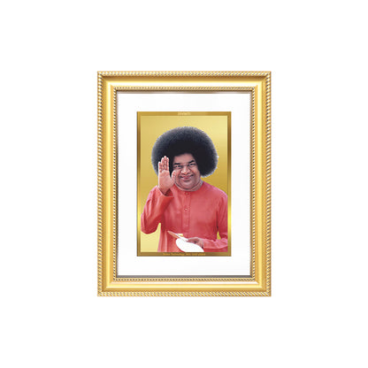 Diviniti 24K Gold Plated Satya Sai Baba (Classic) Divine Wall Frame for Home Mandir & Office Decor | Luxury Spiritual Gift