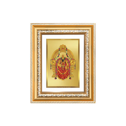 Diviniti 24K Gold Plated Padmavati (Classic) Divine Wall and Table Top Frame for Home Mandir & Office Decor | Luxury Spiritual Gift