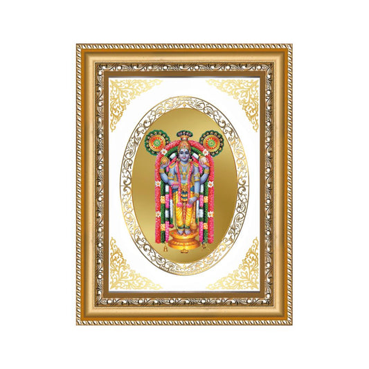 Guruvayurappan | Divine Krishna Wall & Tabletop Royal Photo Frame in 24K Gold Plated Foil