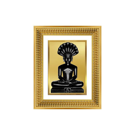 Diviniti 24K Gold Plated Parshvanath (Classic) Divine Wall Frame for Home Mandir & Office Decor | Luxury Spiritual Gift