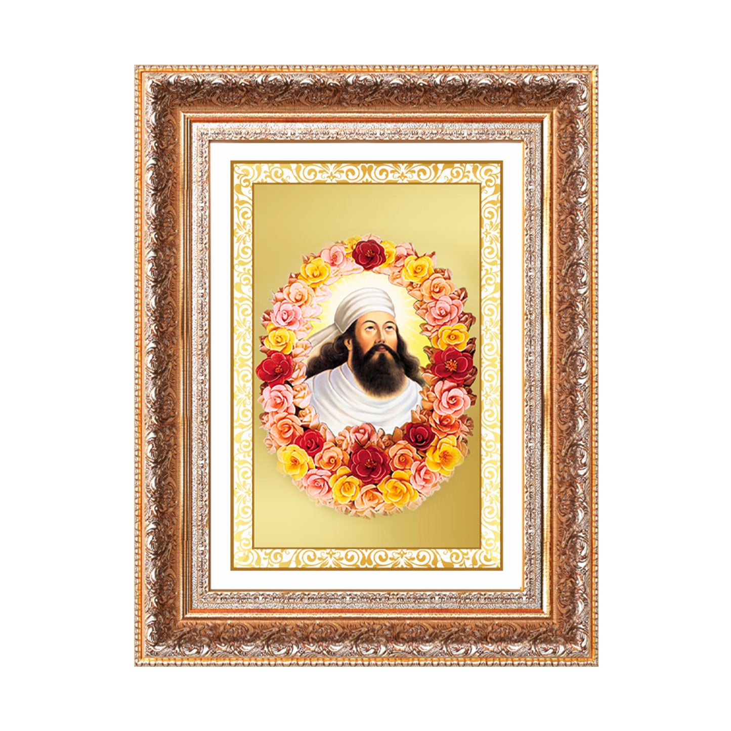 Zoroaster |Zarathustra | Prophet of Light & Righteousness Wall Photo Frame in 24K Gold Plated Foil