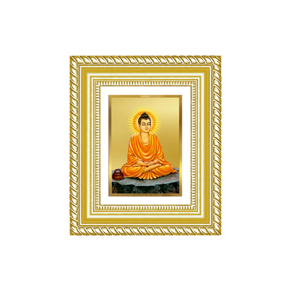 Diviniti 24K Gold Plated Buddha Divine Table Top Frame for Home Mandir & Office Decor | Luxury Spiritual Gift