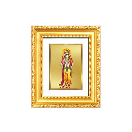 Diviniti 24K Gold Plated Ram Ji |Divine Table Top Frame for Home Mandir & Office Decor | Luxury Spiritual Gift