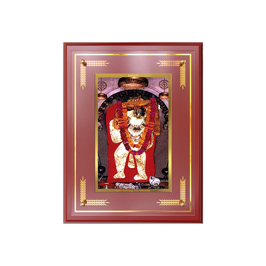 Diviniti 24K Gold Plated Mehandipur Balaji Blessing Tabletop Photo Frame | Protection, Strength & Divine Grace