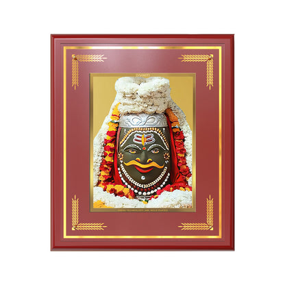 Diviniti Shri Mahakaleshwar Wall Photo Frame in 24K Gold Plated Foil – Mahadev’s Divine Power, Protection & Liberation
