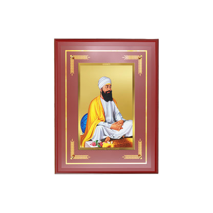 Diviniti 24K Gold Plated Guru Tegh Bahadur Sahib Ji Blessing Tabletop Photo Frame | Courage, Sacrifice & Divine Grace