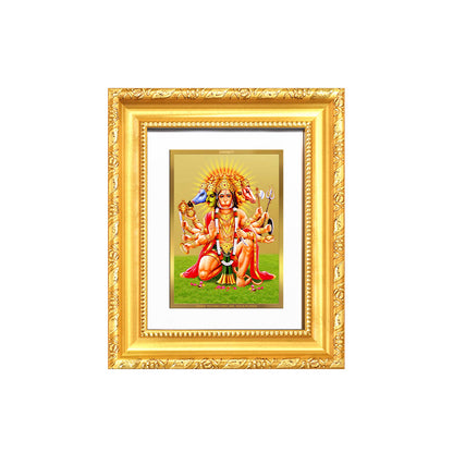 Diviniti 24K Gold Plated Panchmukhi Hanuman |Divine Table Top Frame for Home Mandir & Office Decor | Luxury Spiritual Gift