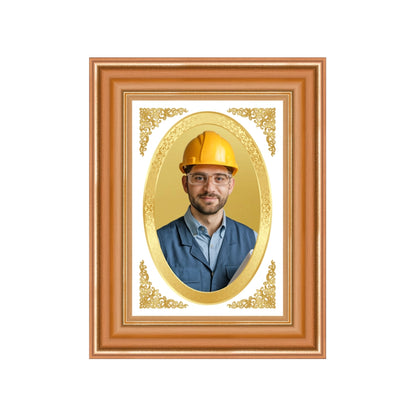 Portrait on Gold | Immortalise Your Classic Oval Photo Frame in 24K Gold Plated Foil