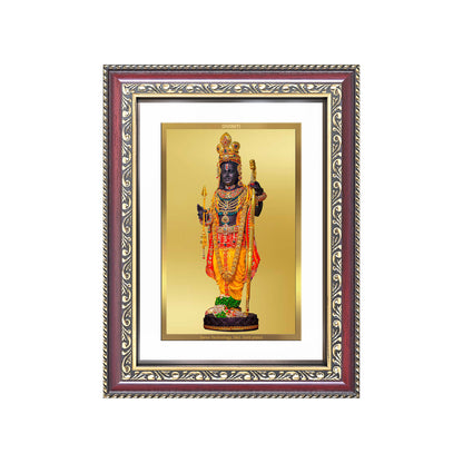 Diviniti 24K Gold Plated Ram Lalla With Arch (Classic) Divine Wall Frame for Home Mandir & Office Decor | Luxury Spiritual Gift