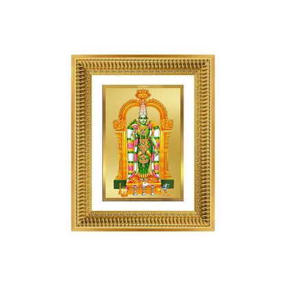 Diviniti 24K Gold Plated Meenakshi Amman (Classic) Divine Wall Frame for Home Mandir & Office Decor | Luxury Spiritual Gift
