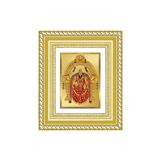 Diviniti 24K Gold Plated Padmavati Divine Table Top Frame for Home Mandir & Office Decor | Luxury Spiritual Gift