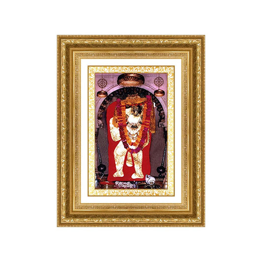 Diviniti 24K Gold Plated Mehndipur Balaji (Classic) Divine Wall Frame for Home Mandir & Office Decor | Luxury Spiritual Gift