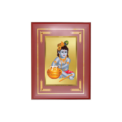 Diviniti 24K Gold Plated Bal Gopal Blessing Tabletop Photo Frame | Joy, Love & Divine Grace