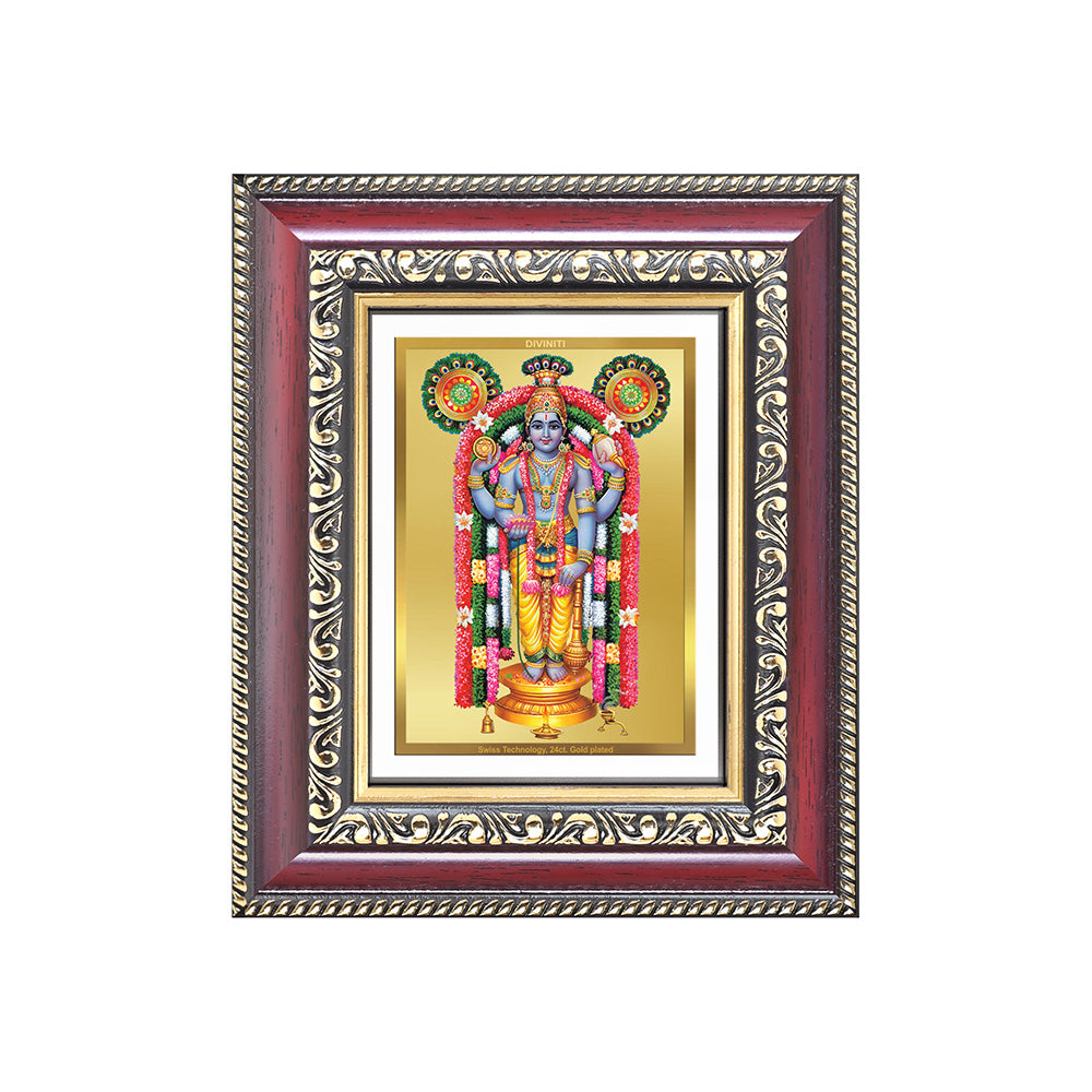 Diviniti 24K Gold Plated Guru Vayurappan (Classic) Sacred Sikh Table Top Frame for Home Decor & Office Ambiance | Premium Spiritual Gift