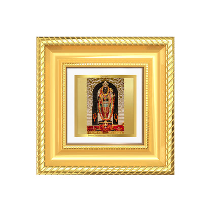 Diviniti Ram Lalla Tabletop Photo Frame in 24K Gold Plated Foil | Innocence, Faith & Divine Blessings | DG015S1A (10x10 CM)