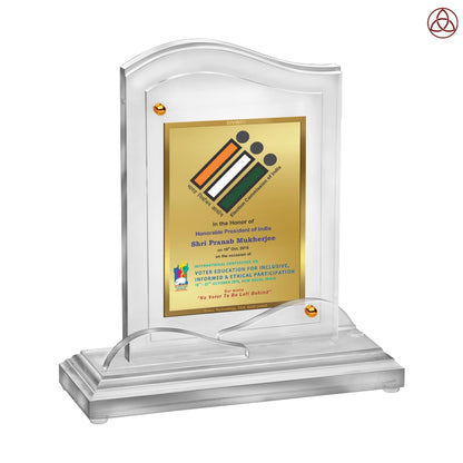 Acrylic Trophy Award | Congratulations Trophy For Celebrations, Ceremony, Events & Functions- Size 3