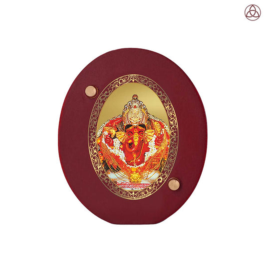 Siddhivinayak Car Dashboard & Tabletop Photo Frame in 24K gold plated royal foil