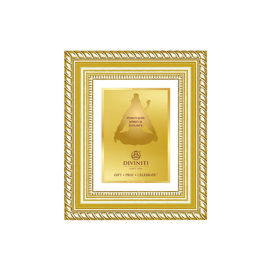 Diviniti Double Glass Frame Personalised Tabletop Photo Frame in 24K Gold Plated Foil