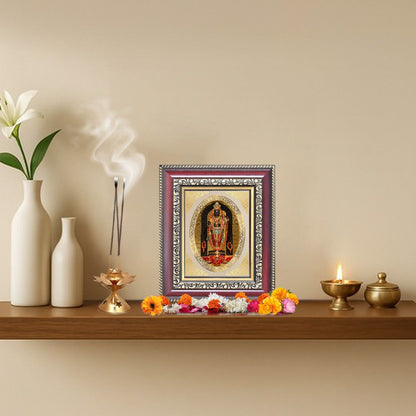 Diviniti 24K Gold Plated Ram Lalla (ROYAL) Divine Table Top Frame for Home Mandir & Office Decor | Luxury Spiritual Gift
