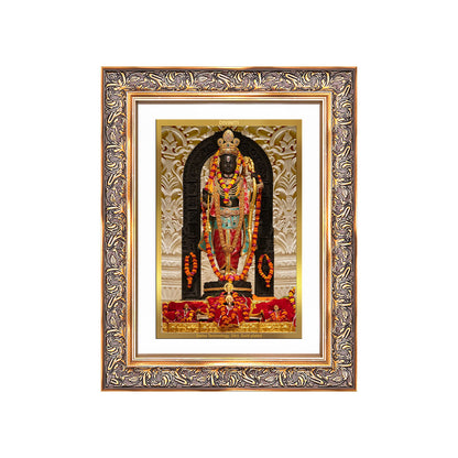 Diviniti 24K Gold Plated Ram Lalla (Classic) Divine Wall Frame for Home Mandir & Office Decor | Luxury Spiritual Gift