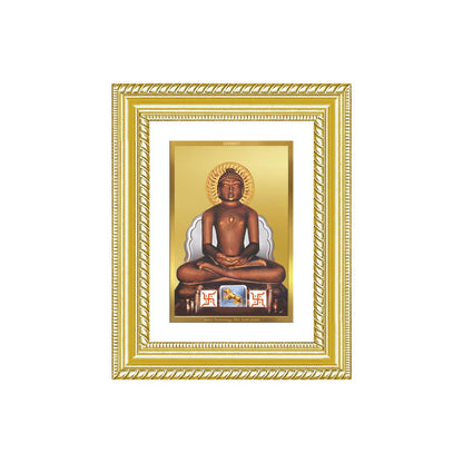 Diviniti 24K Gold Plated Mahavir (Classic) Divine Wall and Table Top Frame for Home Mandir & Office Decor | Luxury Spiritual Gift