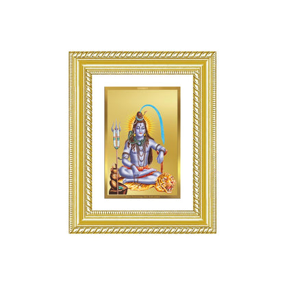 Diviniti 24K Gold Plated Shiva (Classic) Divine Wall and Table Top Frame for Home Mandir & Office Decor | Luxury Spiritual Gift