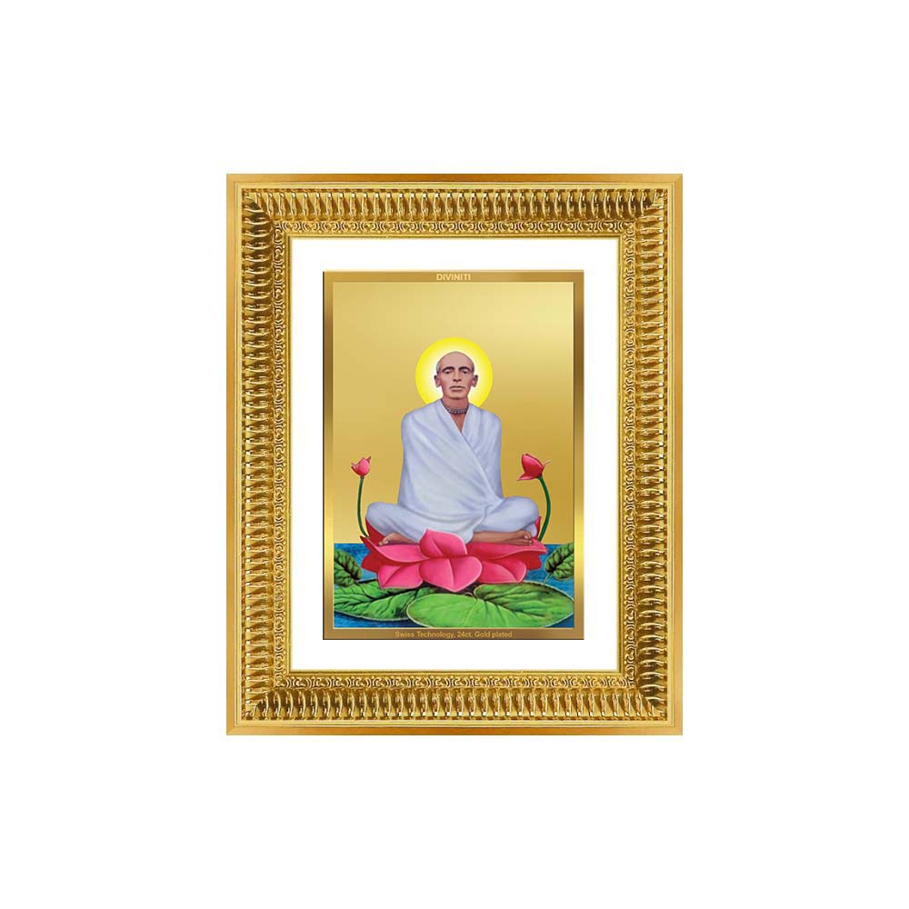 Diviniti 24K Gold Plated Ram Thakur (Classic) Divine Wall Frame for Home Mandir & Office Decor | Luxury Spiritual Gift