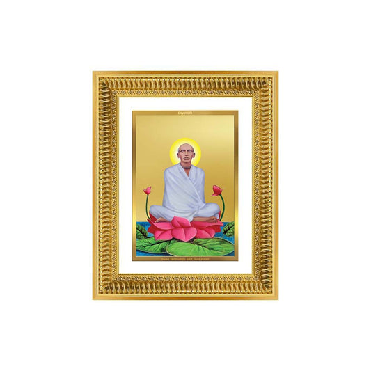 Diviniti 24K Gold Plated Ram Thakur (Classic) Divine Wall Frame for Home Mandir & Office Decor | Luxury Spiritual Gift