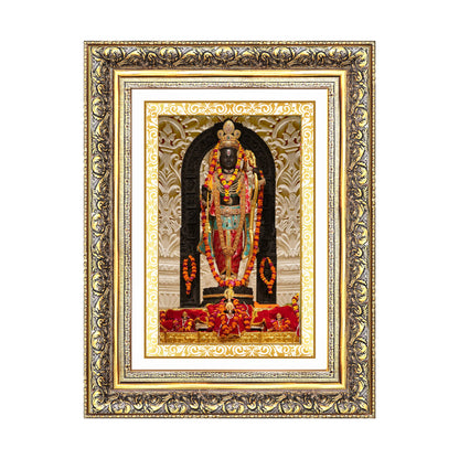 Diviniti 24K Gold Plated Ram Lalla (Classic) Divine Wall Frame for Home Mandir & Office Decor | Luxury Spiritual Gift