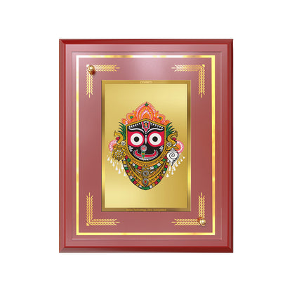 Diviniti 24K Gold Plated Lord Jagannath Blessing Tabletop Photo Frame | Divine Protection, Compassion & Spiritual Grace